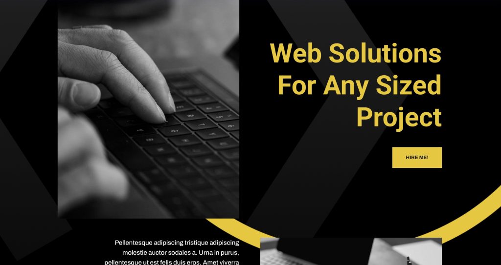 Web Developer Landing Page